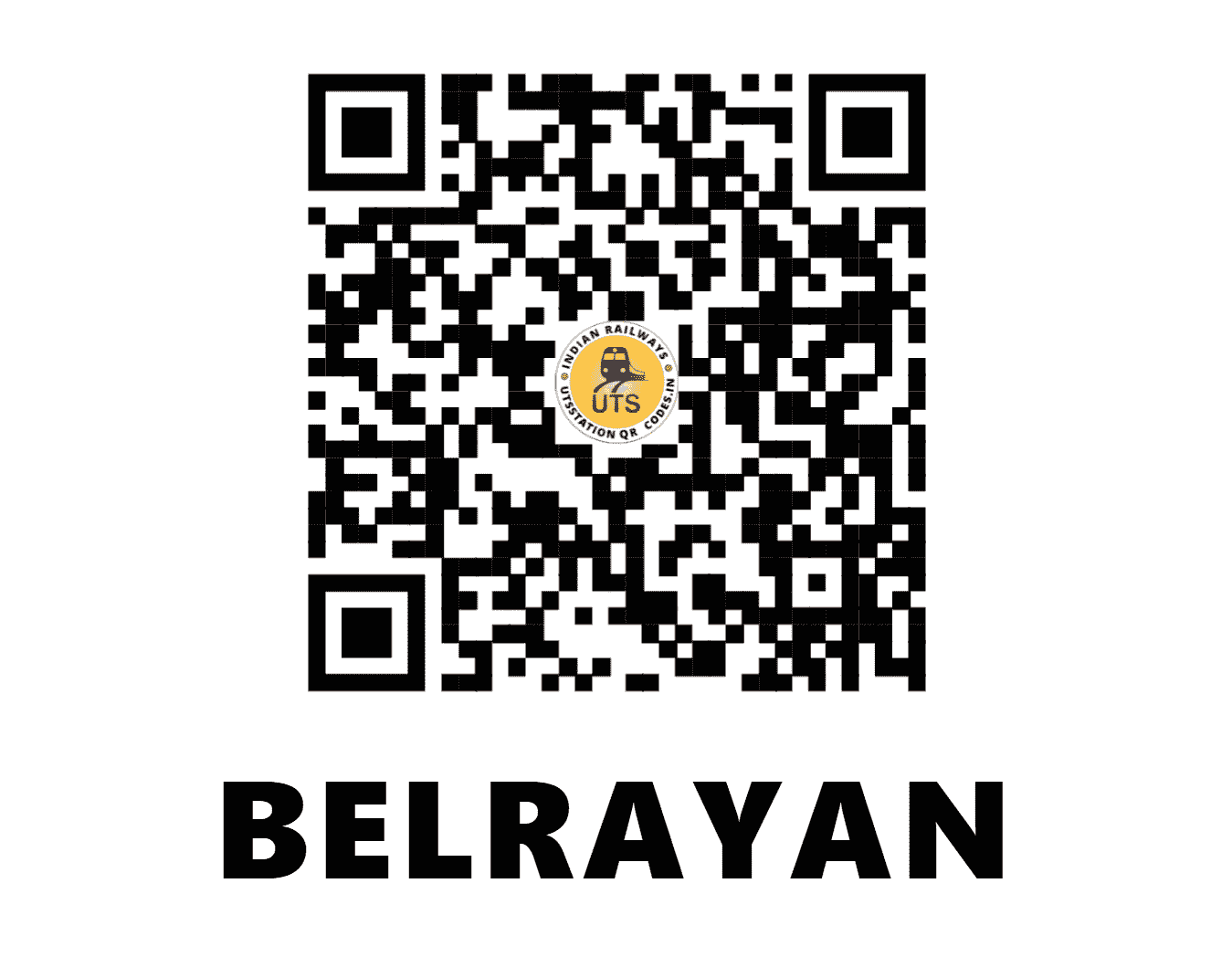 UTS QR Code for BELRAYAN - BXM (NE - UTTAR PRADESH)